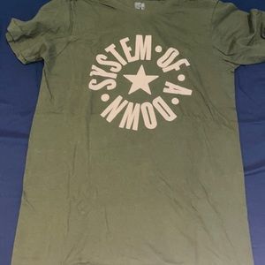 Olive Vintage System of a Down Shirt